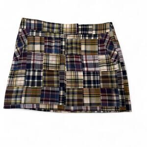 J crew plaid mini skirt size 8
